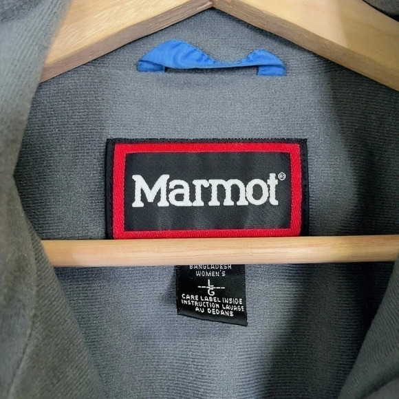 Marmot Women's Blue Full Zip Nylon Windbreaker Jacket - Picture 10 of 15